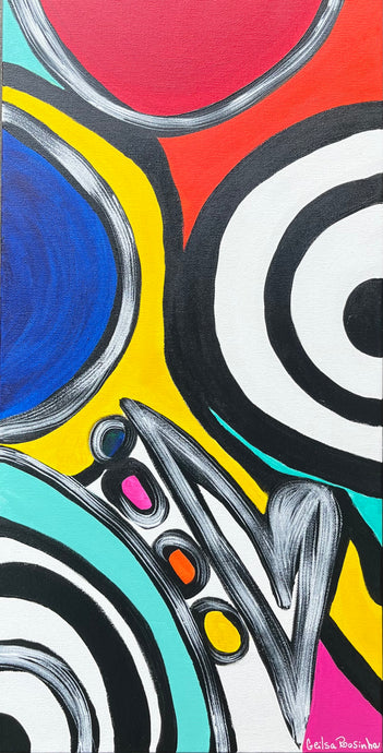 12” X 24” Abstract Painting