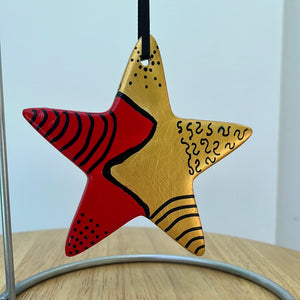 Hand Painted Star Shaped Ornament