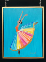 Original Ballerina Art 16” x 20” framed