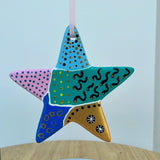 Hand Painted Star Shaped Ornament