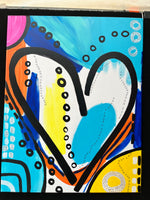 22” x 28” Abstract  Heart