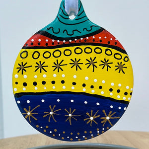 Hand Painted  Ceramic Ornament