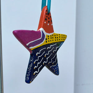 Hand Painted Star Shaped Ornament