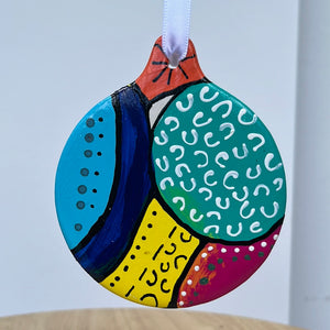 Hand Painted  Ceramic Ornament