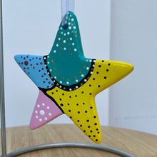 Load image into Gallery viewer, Hand Painted Star Shaped Ornament