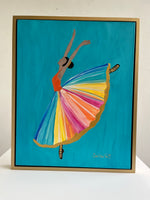 Original Ballerina Art 16” x 20” framed