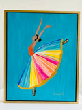 Original Ballerina Art 16” x 20” framed