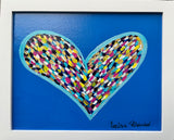 Happy Heart Framed Original Art 8” x 10”