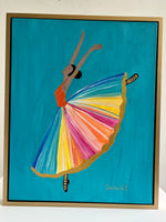 Original Ballerina Art 16” x 20” framed