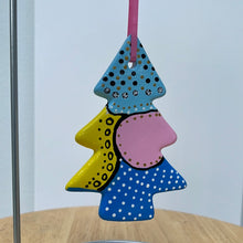 Load image into Gallery viewer, Hand Painted Tree Shaped Ornament