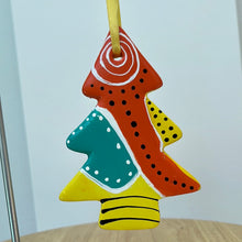 Load image into Gallery viewer, Hand  Painted Tree Shaped Ornament