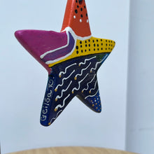 Load image into Gallery viewer, Hand Painted Star Shaped Ornament