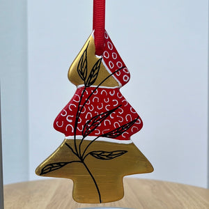 Hand Painted Tree Shaped Ornament
