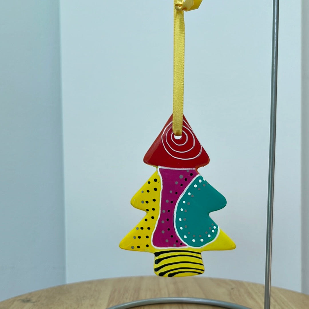 Hand  Painted Tree Shaped Ornament