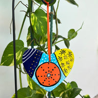 Hand Painted Heart Shaped Ornament