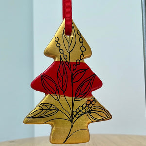 Hand Painted Tree Shaped Ornament