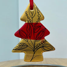Load image into Gallery viewer, Hand Painted Tree Shaped Ornament