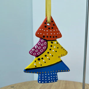 Hand Painted Tree Shaped Ornament