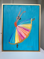 Original Ballerina Art 16” x 20” framed