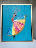 Original Ballerina Art 16” x 20” framed