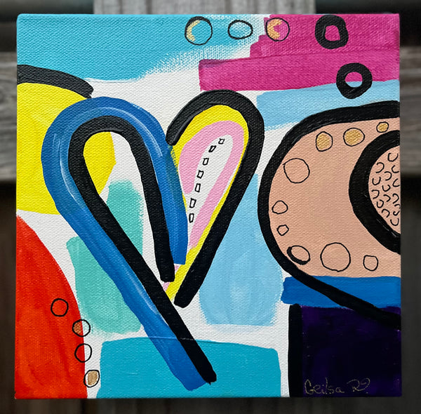 Abstract Canvas Art 8" X  8”