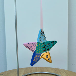 Hand Painted Star Shaped Ornament