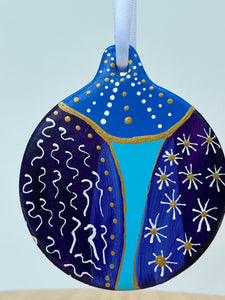 Hand Painted  Ceramic Ornament