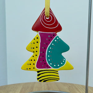 Hand  Painted Tree Shaped Ornament