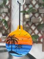 Hand painted ceramic ornament