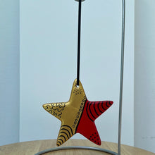 Load image into Gallery viewer, Hand Painted Star Shaped Ornament