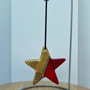 Hand Painted Star Shaped Ornament