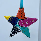 Hand Painted Star Shaped Ornament