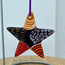 Load image into Gallery viewer, Hand Painted Star Sapped  Ornament