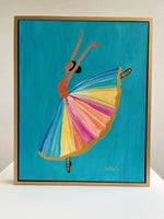 Original Ballerina Art 16” x 20” framed