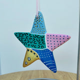 Hand Painted Star Shaped Ornament