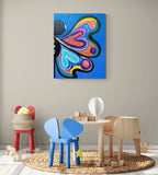 22” x 28” Abstract  butterfly Painting