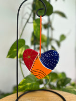 Hand Painted Heart Shaped Ornament