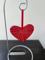 Hand Painted Heart Shaped  Ornament