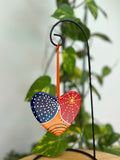 Hand Painted Heart Shaped Ornament