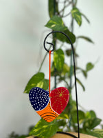 Hand Painted Heart Shaped Ornament