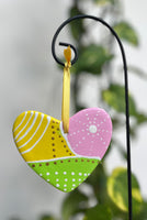 Hand Painted Heart Shaped  Ornament