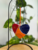 Hand Painted Heart Shaped Ornament