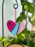 Hand Painted Heart  Ornament