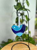 Hand Painted Heart Shaped  Ornament