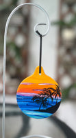 Hand painted ceramic ornament