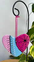 Hand Painted Heart  Ornament