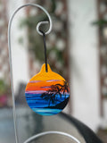 Hand painted ceramic ornament