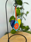 Hand Painted Heart Shaped Ornament
