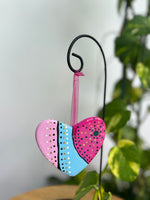 Hand Painted Heart  Ornament