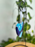 Hand Painted Heart Shaped  Ornament